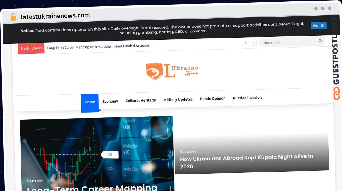 Publish Guest Post on latestukrainenews.com