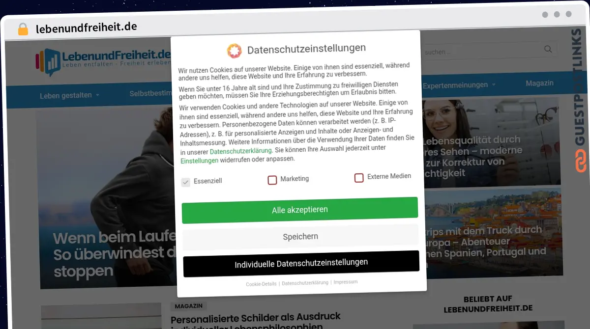 Publish Guest Post on lebenundfreiheit.de