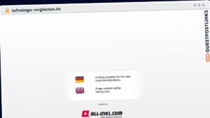 Publish Guest Post on luftreiniger-vergleichen.de
