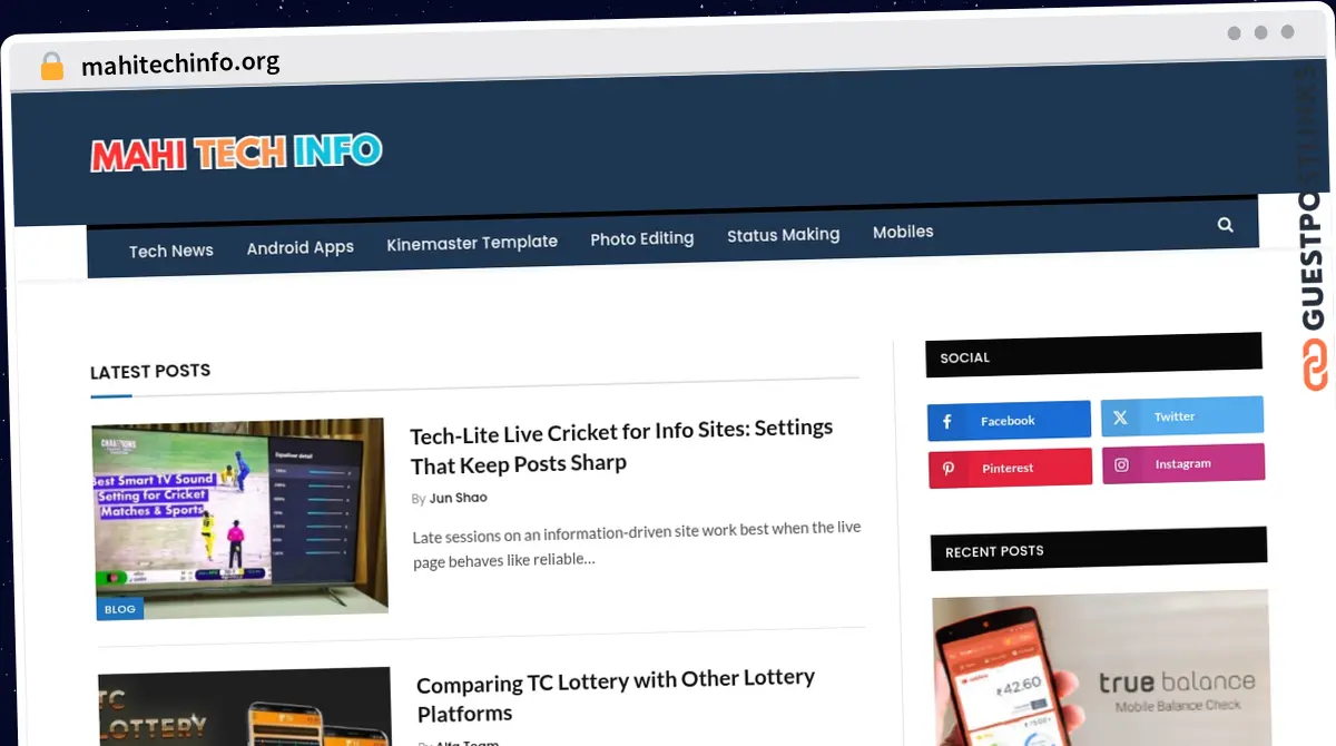 Publish Guest Post on mahitechinfo.org