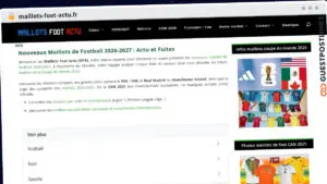 Publish Guest Post on maillots-foot-actu.fr
