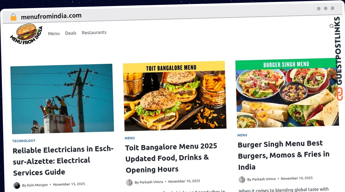 Publish Guest Post on menufromindia.com