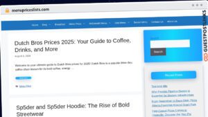 Publish Guest Post on menupriceslists.com
