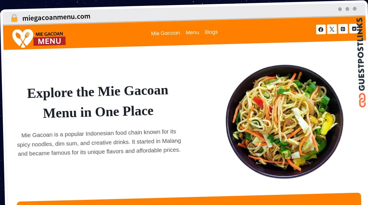 Publish Guest Post on miegacoanmenu.com