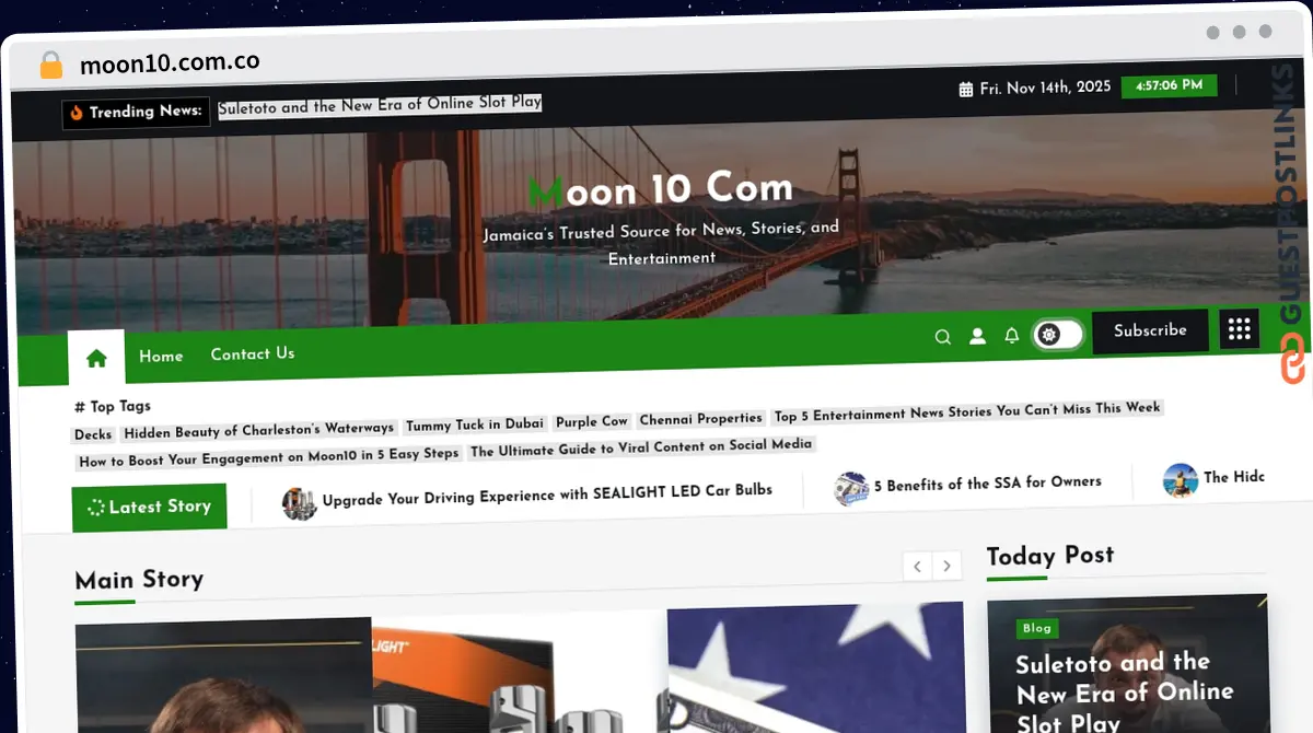 Publish Guest Post on moon10.com.co