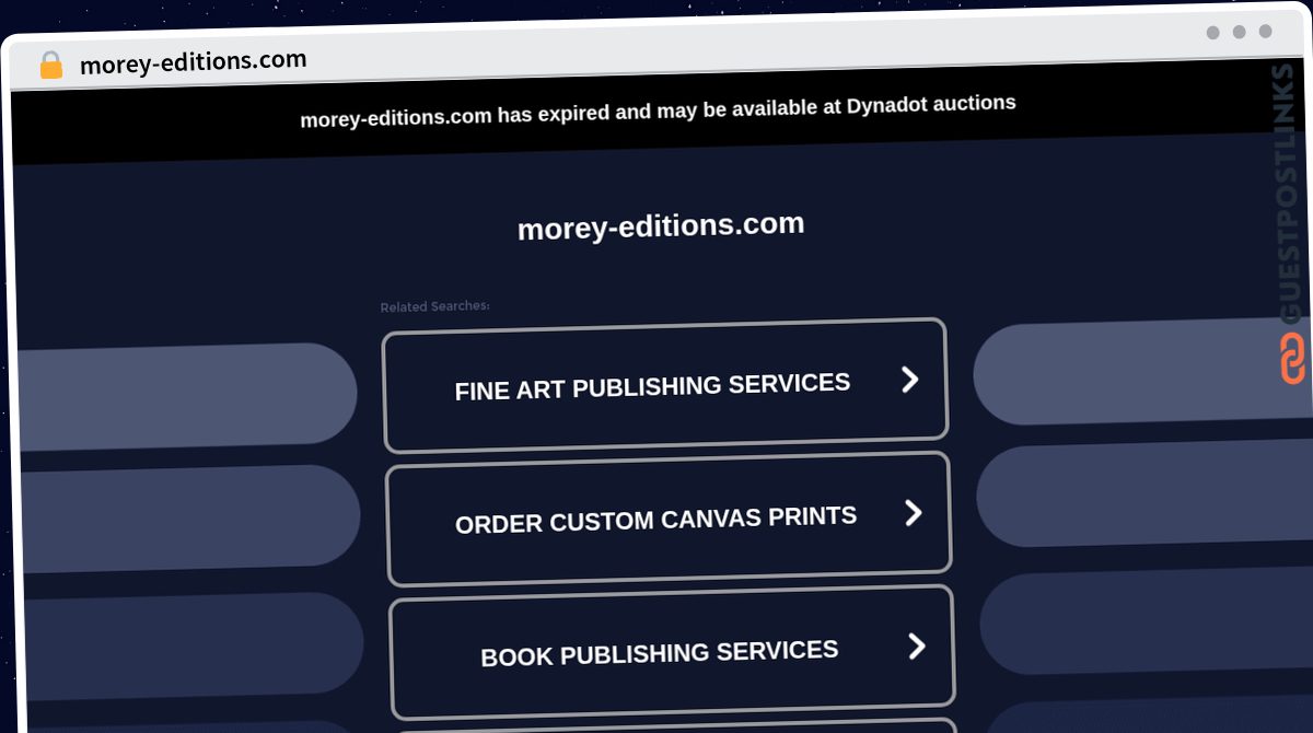 Publish Guest Post on morey-editions.com