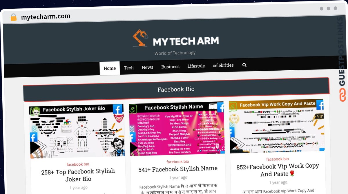 Publish Guest Post on mytecharm.com