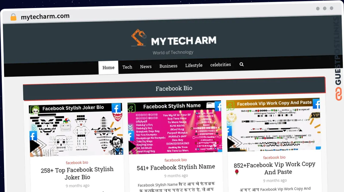 Publish Guest Post on mytecharm.com