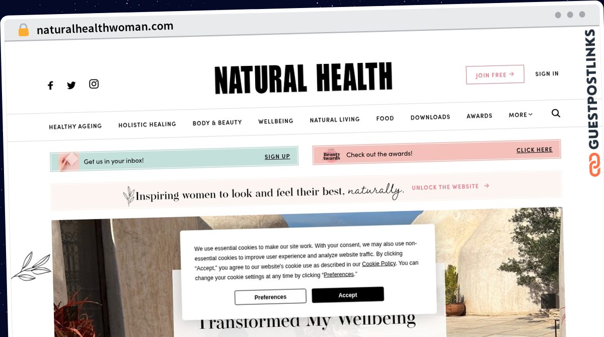Publish Guest Post on naturalhealthwoman.com