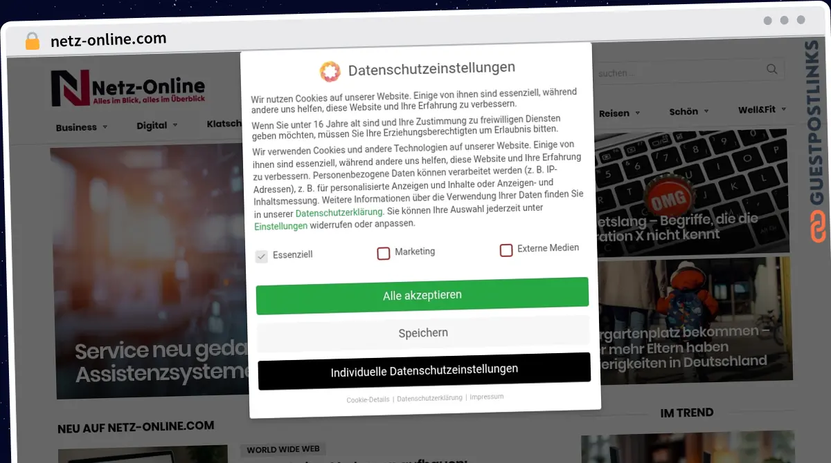 Publish Guest Post on netz-online.com