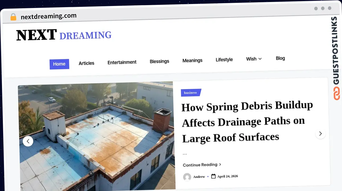 Publish Guest Post on nextdreaming.com