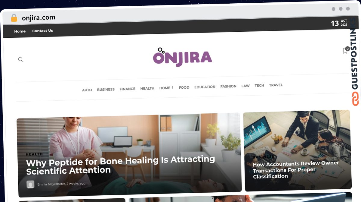 Publish Guest Post on onjira.com