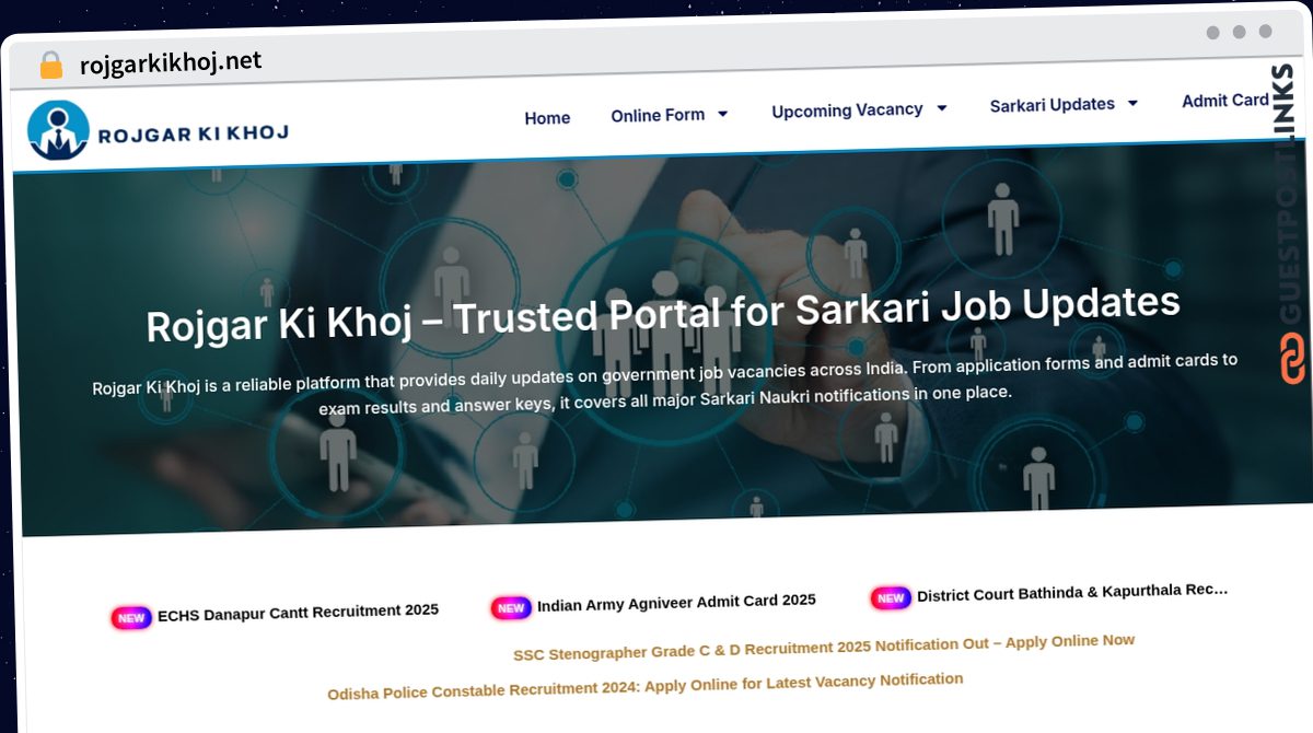 Publish Guest Post on rojgarkikhoj.net