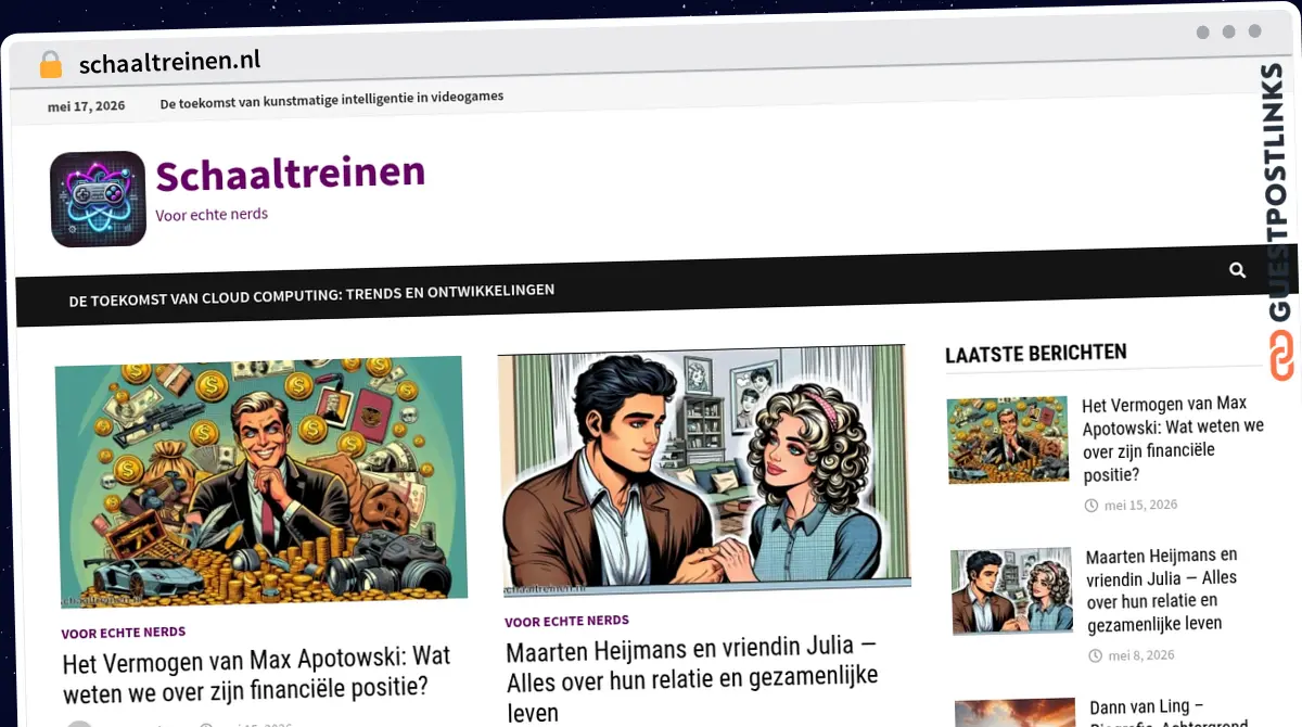 Publish Guest Post on schaaltreinen.nl