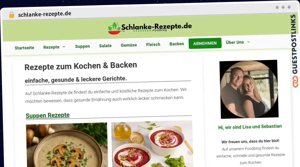 Publish Guest Post on schlanke-rezepte.de