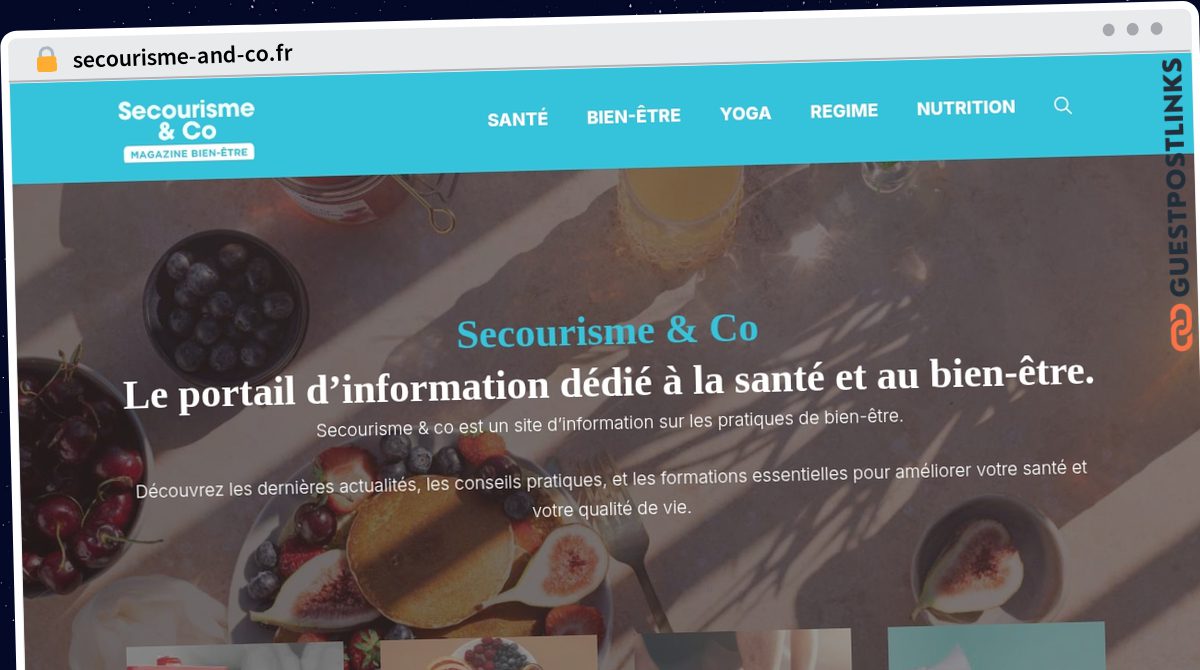 Publish Guest Post on secourisme-and-co.fr