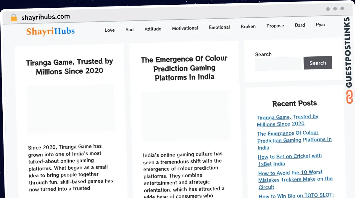 Publish Guest Post on shayrihubs.com