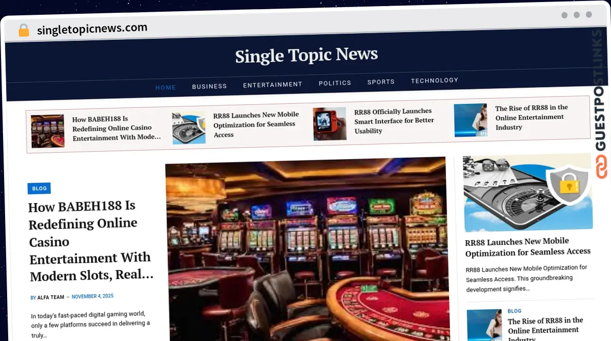 Publish Guest Post on singletopicnews.com