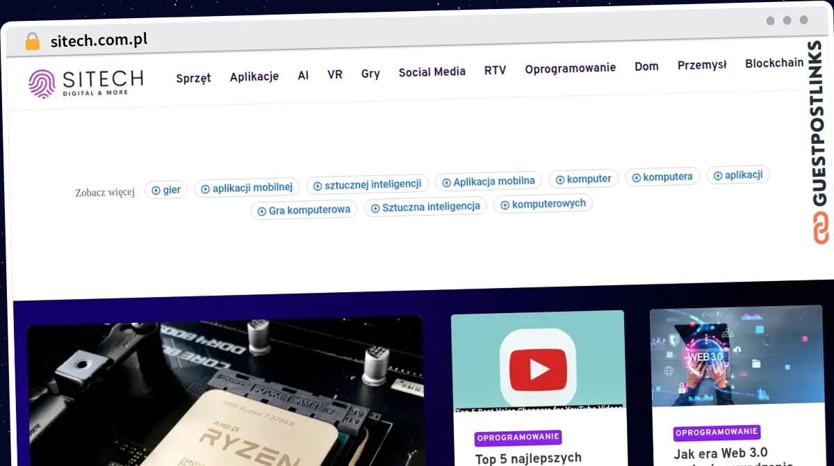 Publish Guest Post on sitech.com.pl