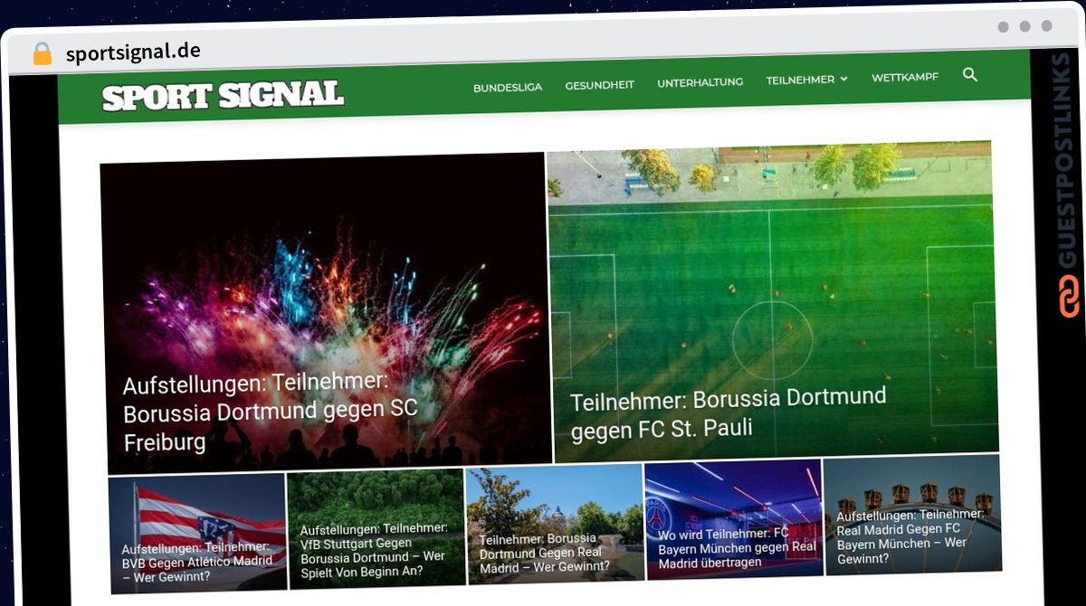 Publish Guest Post on sportsignal.de