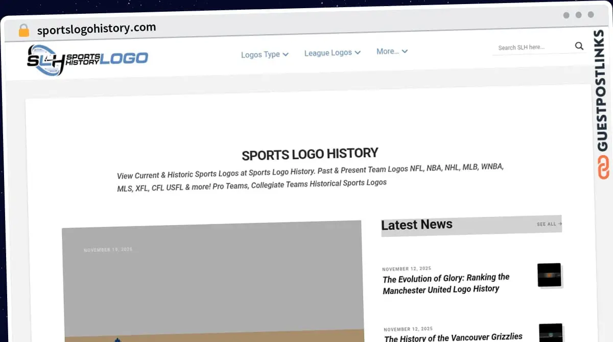 Publish Guest Post on sportslogohistory.com