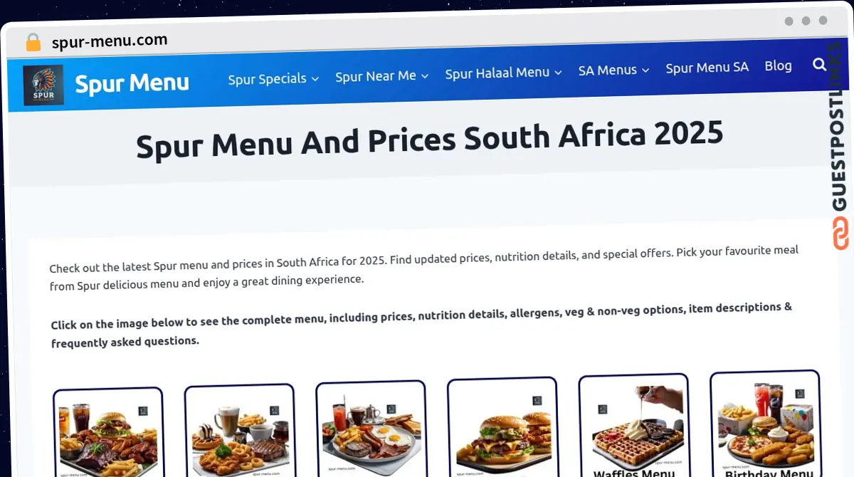 Publish Guest Post on spur-menu.com