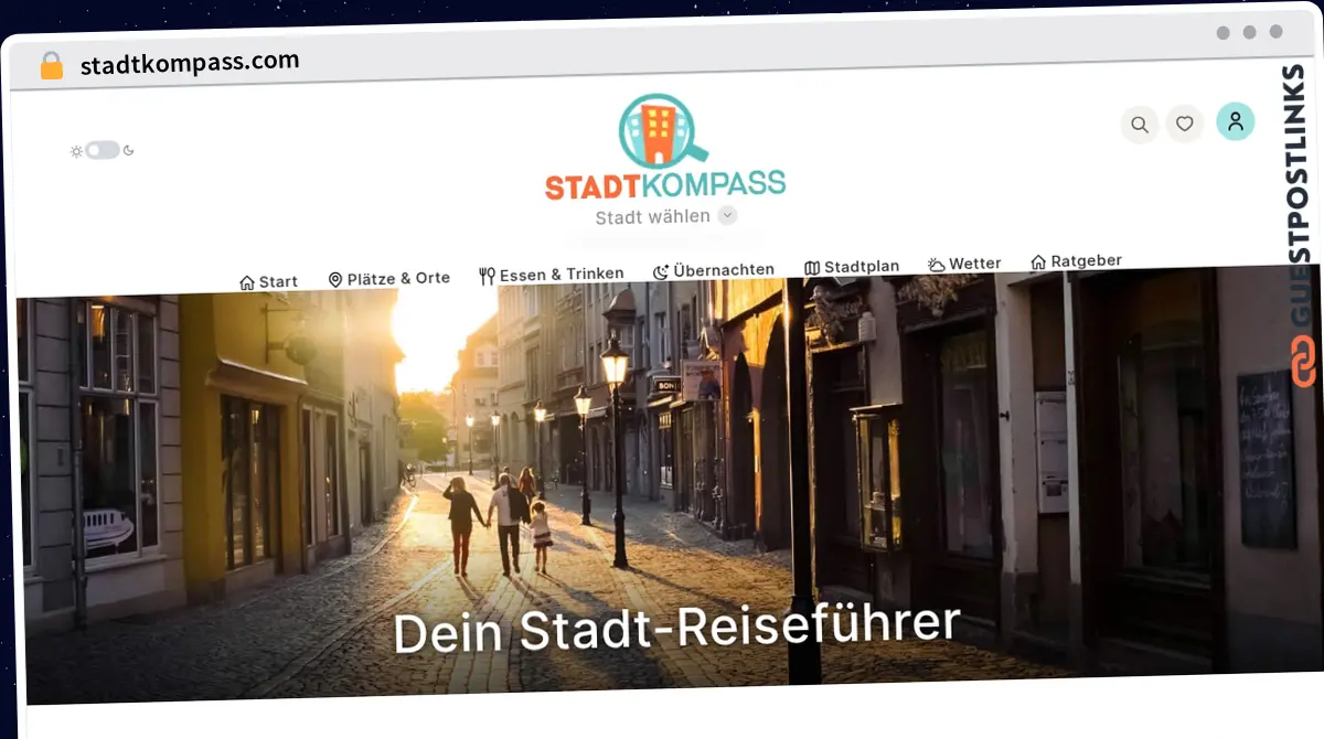 Publish Guest Post on stadtkompass.com