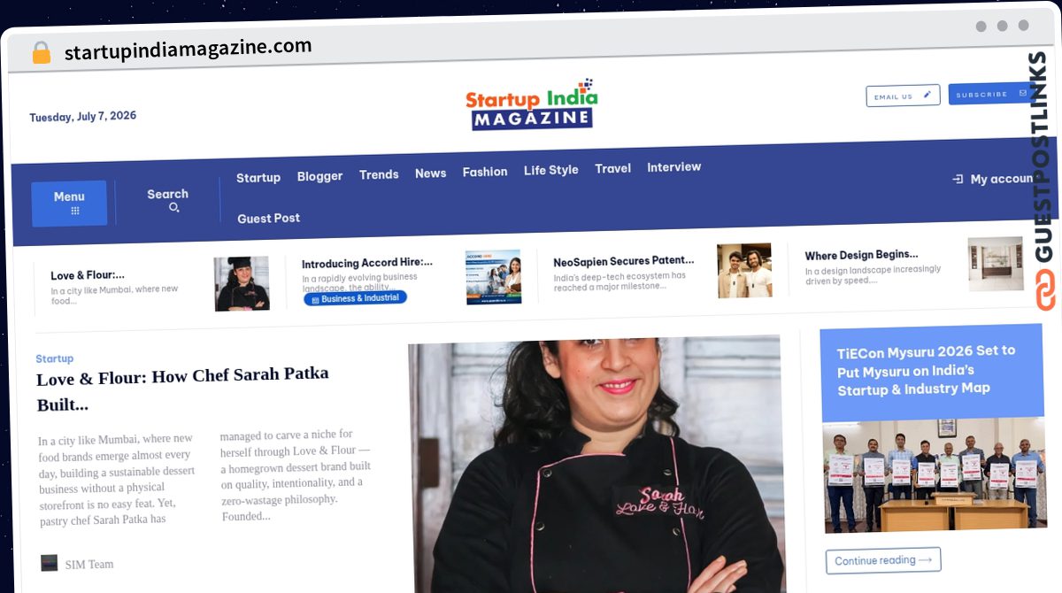 Publish Guest Post on startupindiamagazine.com