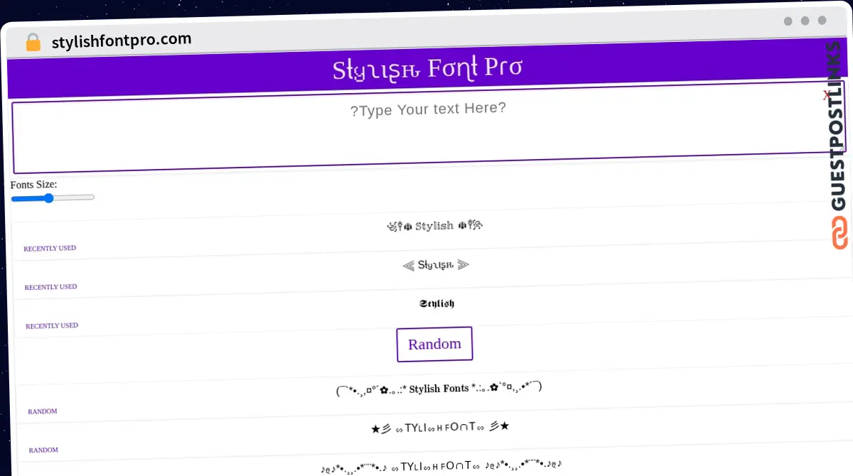 Publish Guest Post on stylishfontpro.com