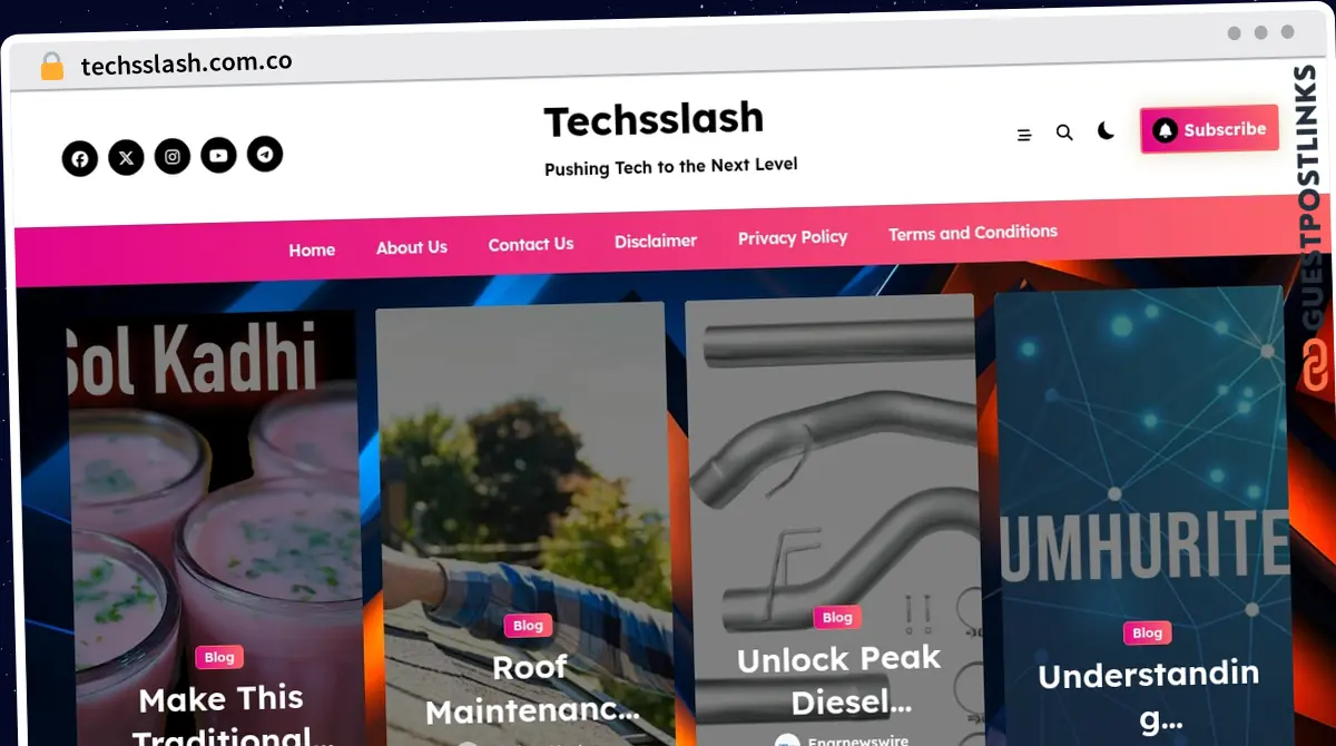 Publish Guest Post on techsslash.com.co