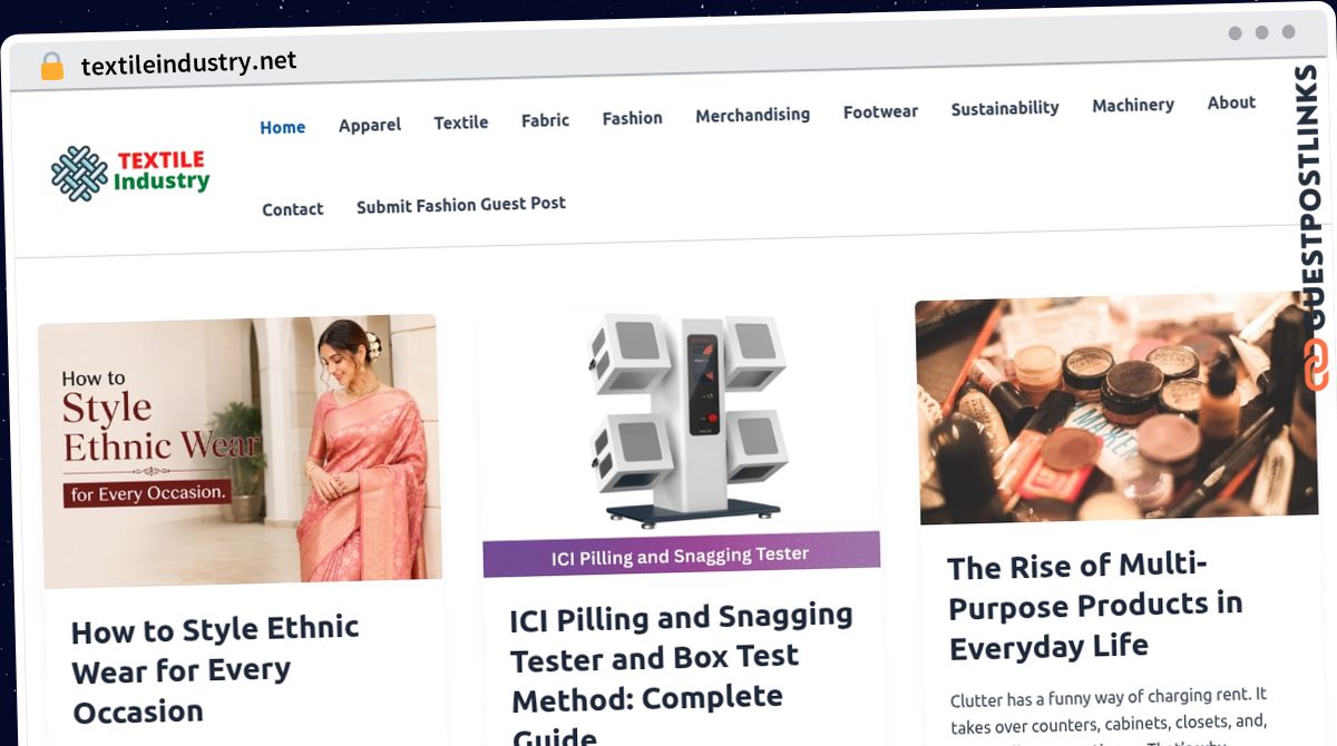 Publish Guest Post on textileindustry.net