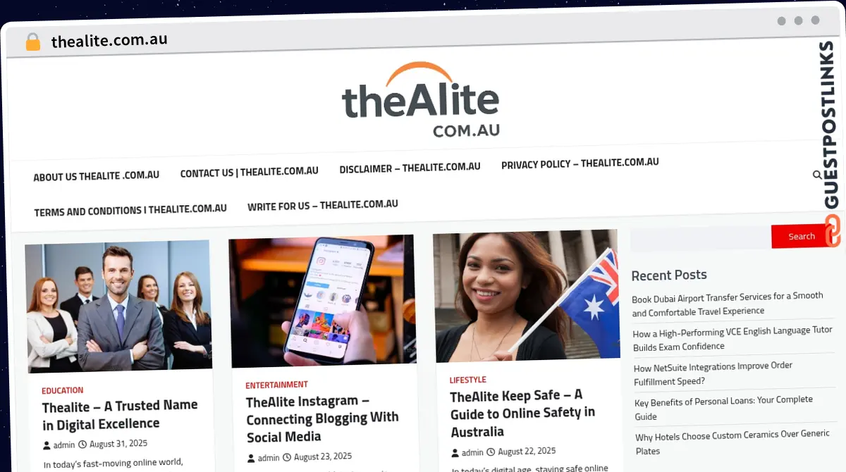 Publish Guest Post on thealite.com.au