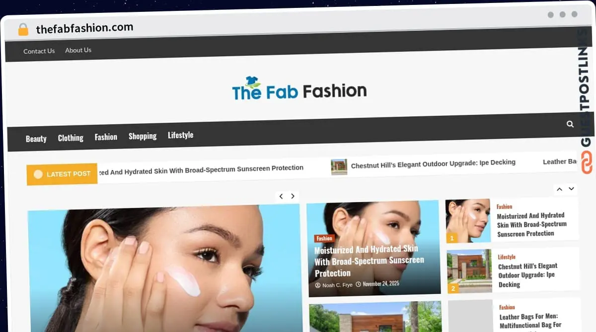 Publish Guest Post on thefabfashion.com