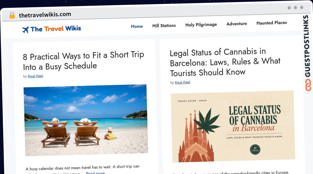 Publish Guest Post on thetravelwikis.com