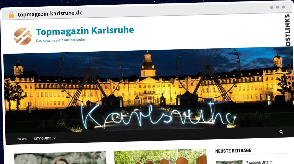 Publish Guest Post on topmagazin-karlsruhe.de