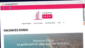 Publish Guest Post on vacancesdubai.fr