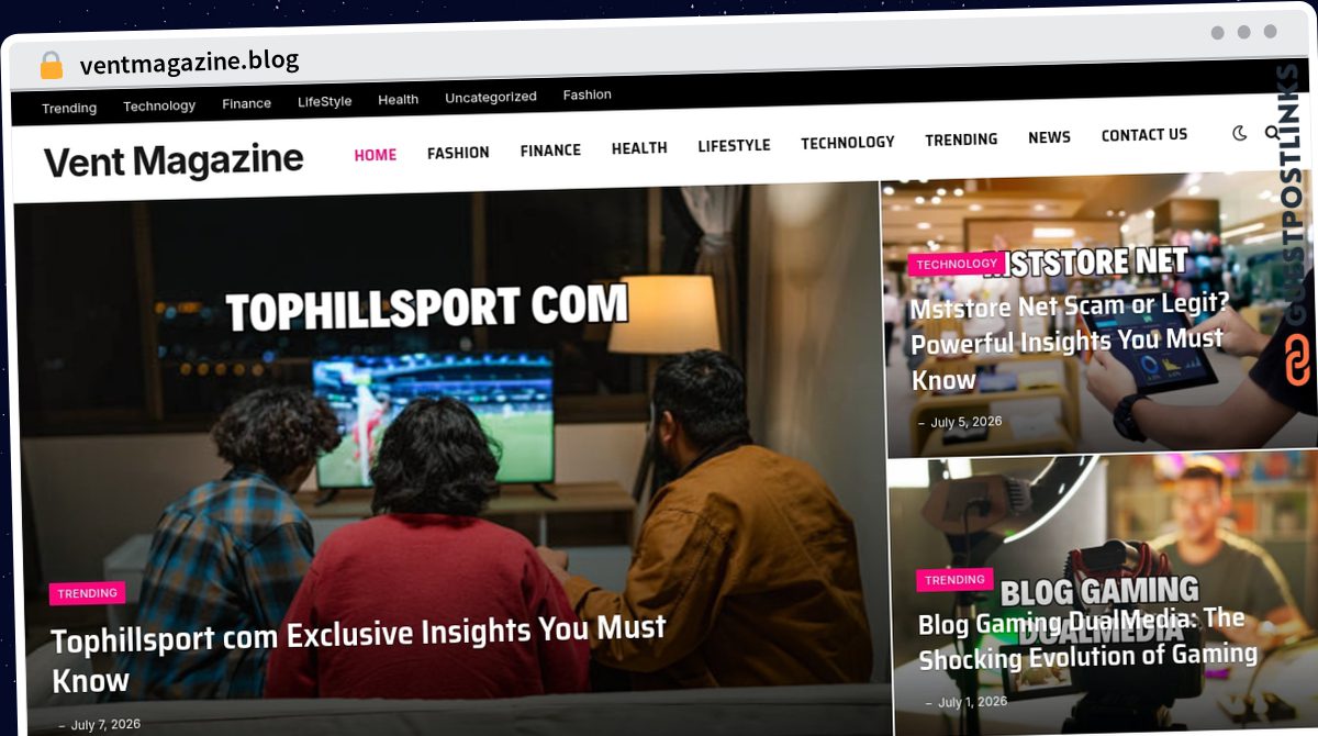 Publish Guest Post on ventmagazine.blog