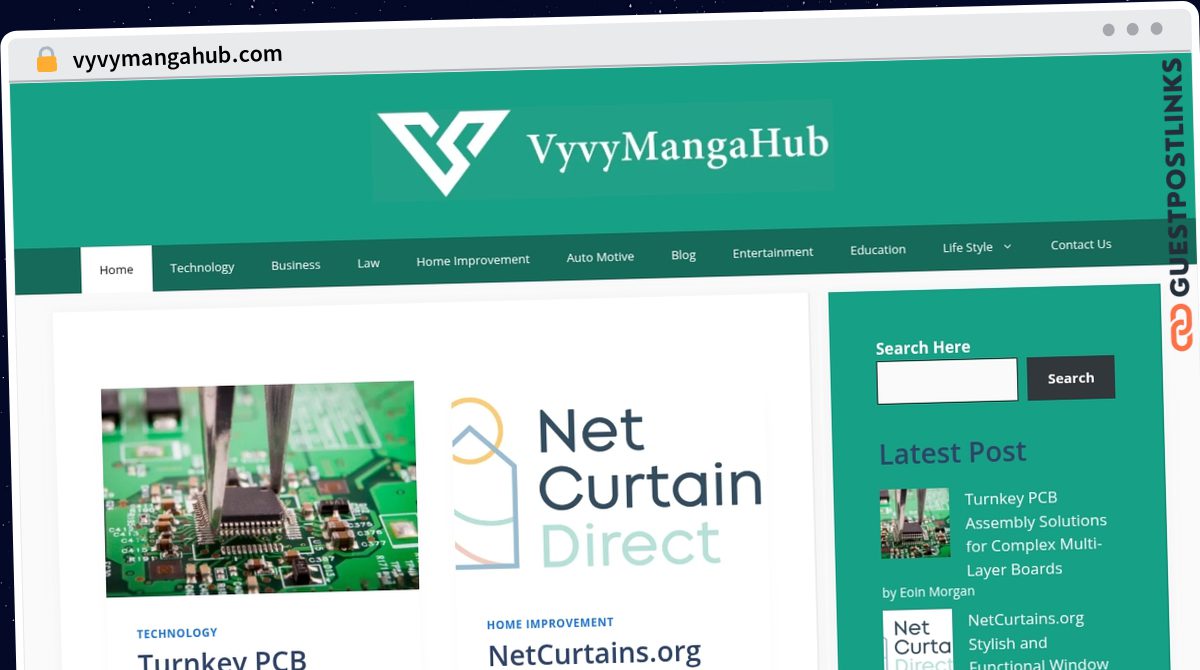 Publish Guest Post on vyvymangahub.com