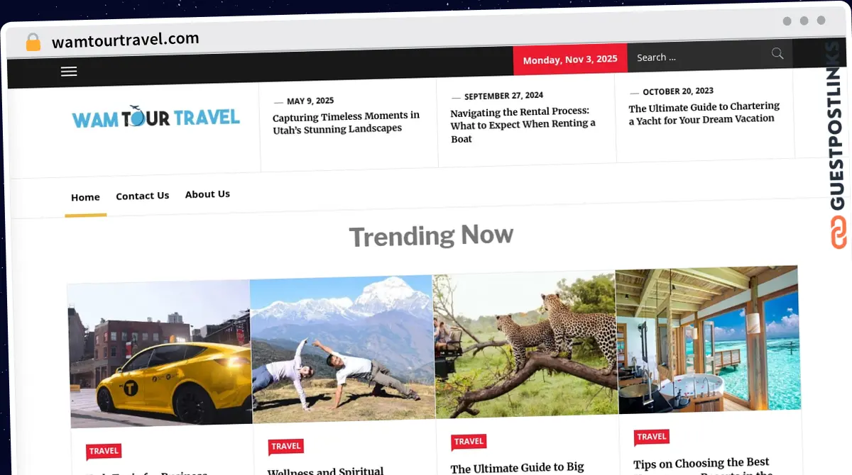 Publish Guest Post on wamtourtravel.com