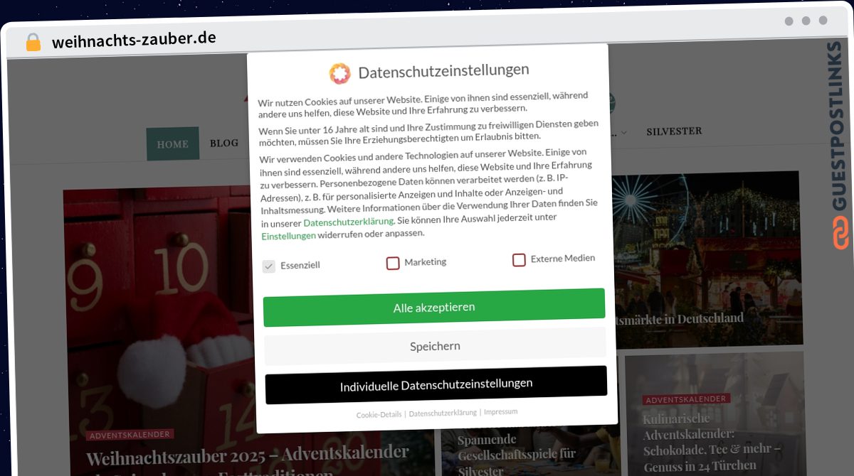 Publish Guest Post on weihnachts-zauber.de