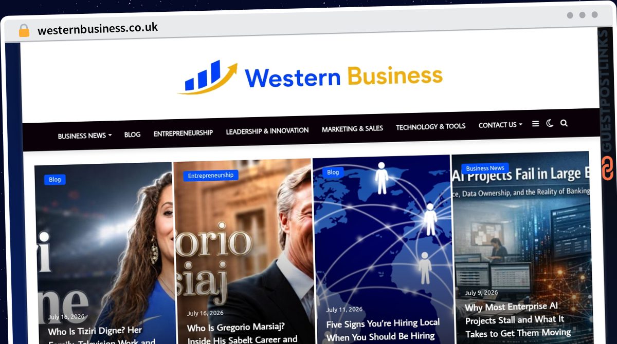 Publish Guest Post on westernbusiness.co.uk
