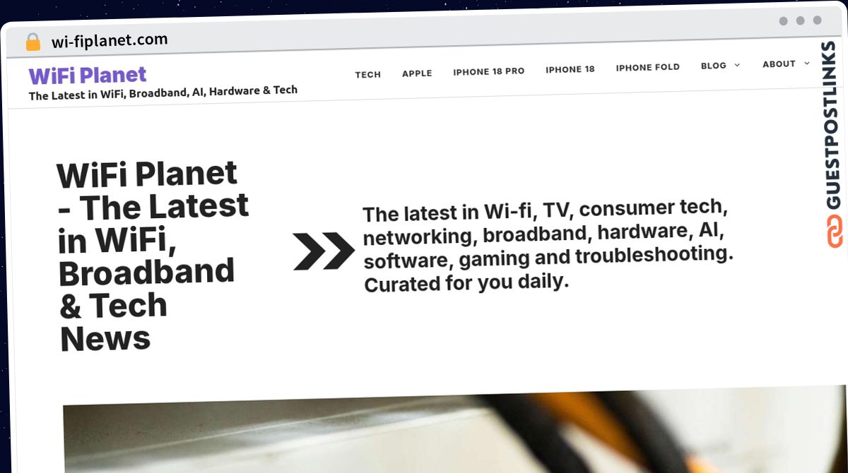 Publish Guest Post on wi-fiplanet.com