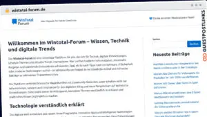 Publish Guest Post on wintotal-forum.de