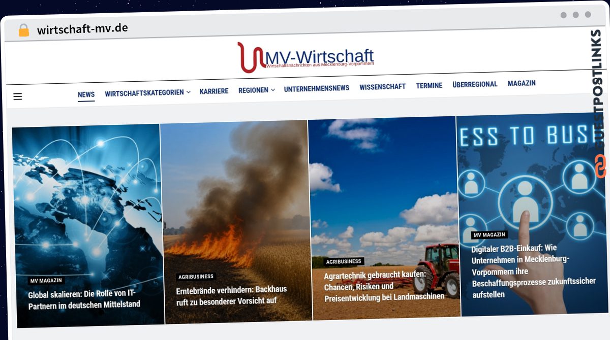 Publish Guest Post on wirtschaft-mv.de