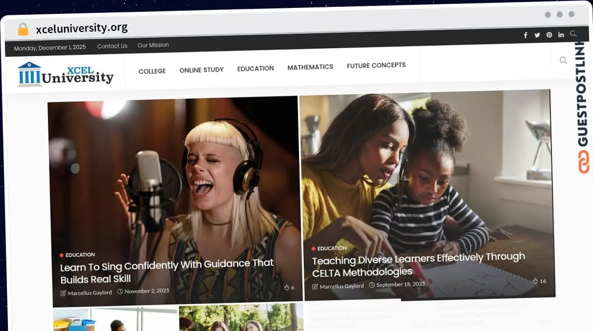Publish Guest Post on xceluniversity.org