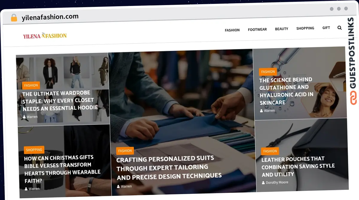 Publish Guest Post on yilenafashion.com