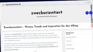 Publish Guest Post on zweckorientiert.de