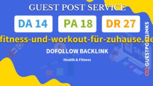 Buy Guest Post on fitness-und-workout-für-zuhause.de