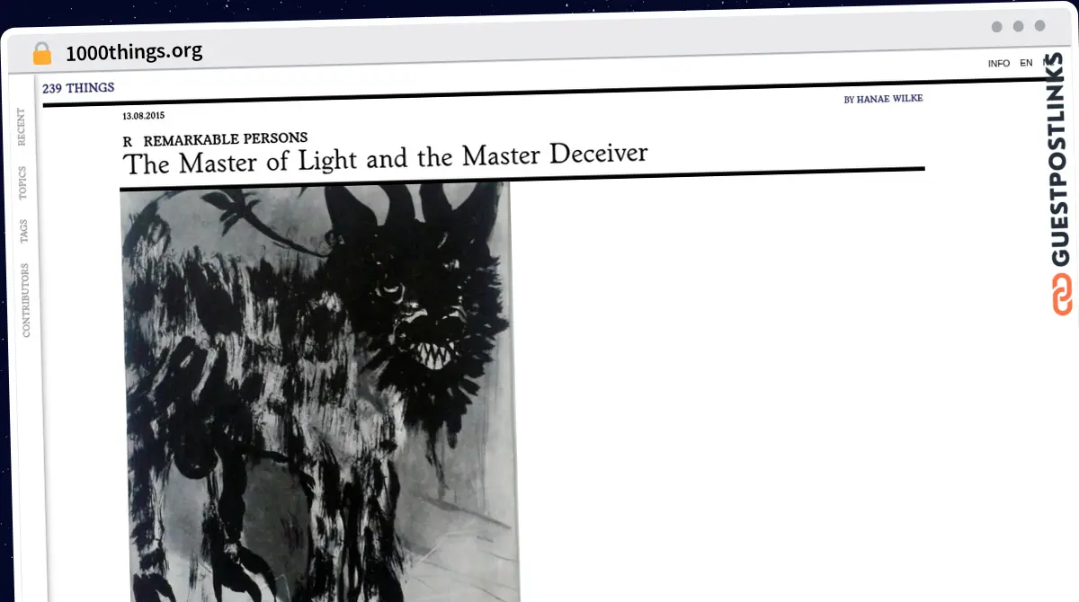 Publish Guest Post on 1000things.org