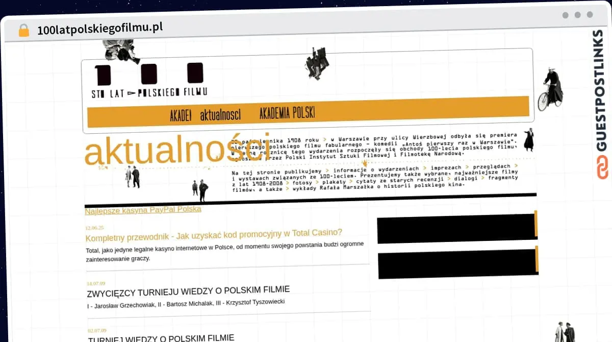 Publish Guest Post on 100latpolskiegofilmu.pl